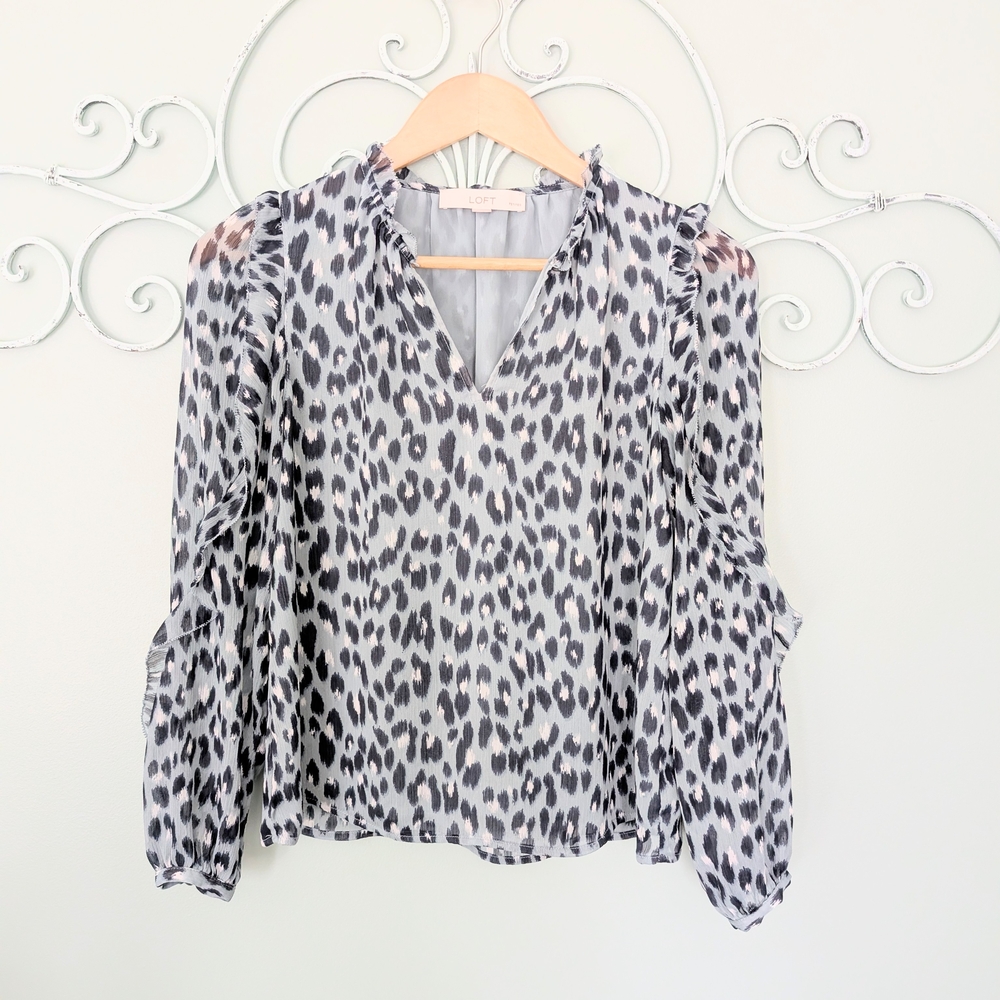 LOFT Animal Print Top